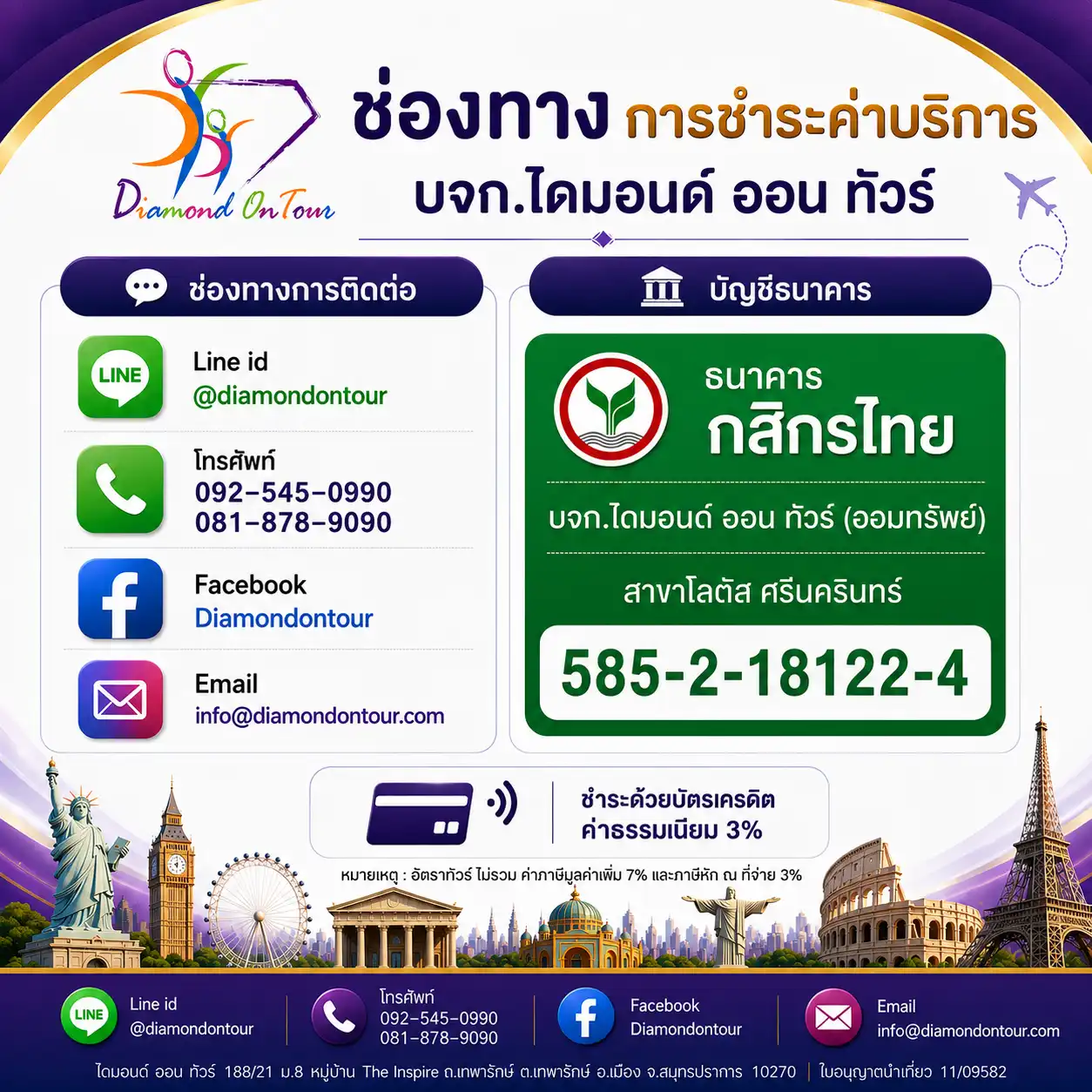 โอนผ่านบัญชีธนาคาร